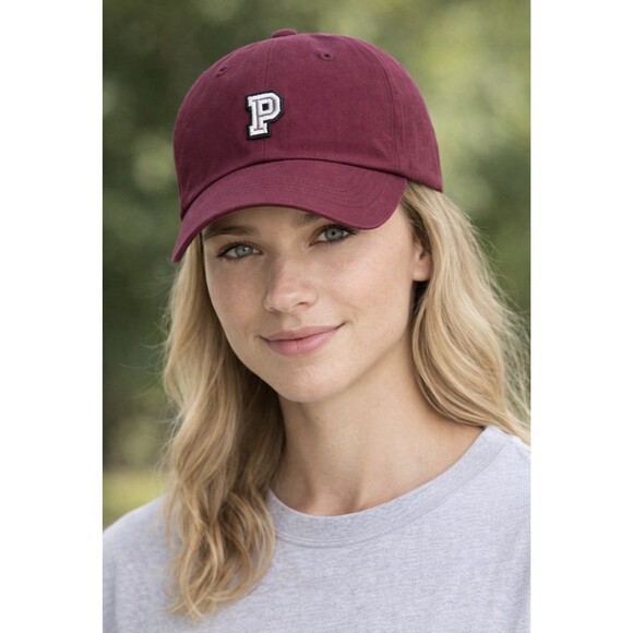 Victoria's Secret Accessories - Pink Victoria's Secret women's slideback hat in a red/burgundy  Cap Hat